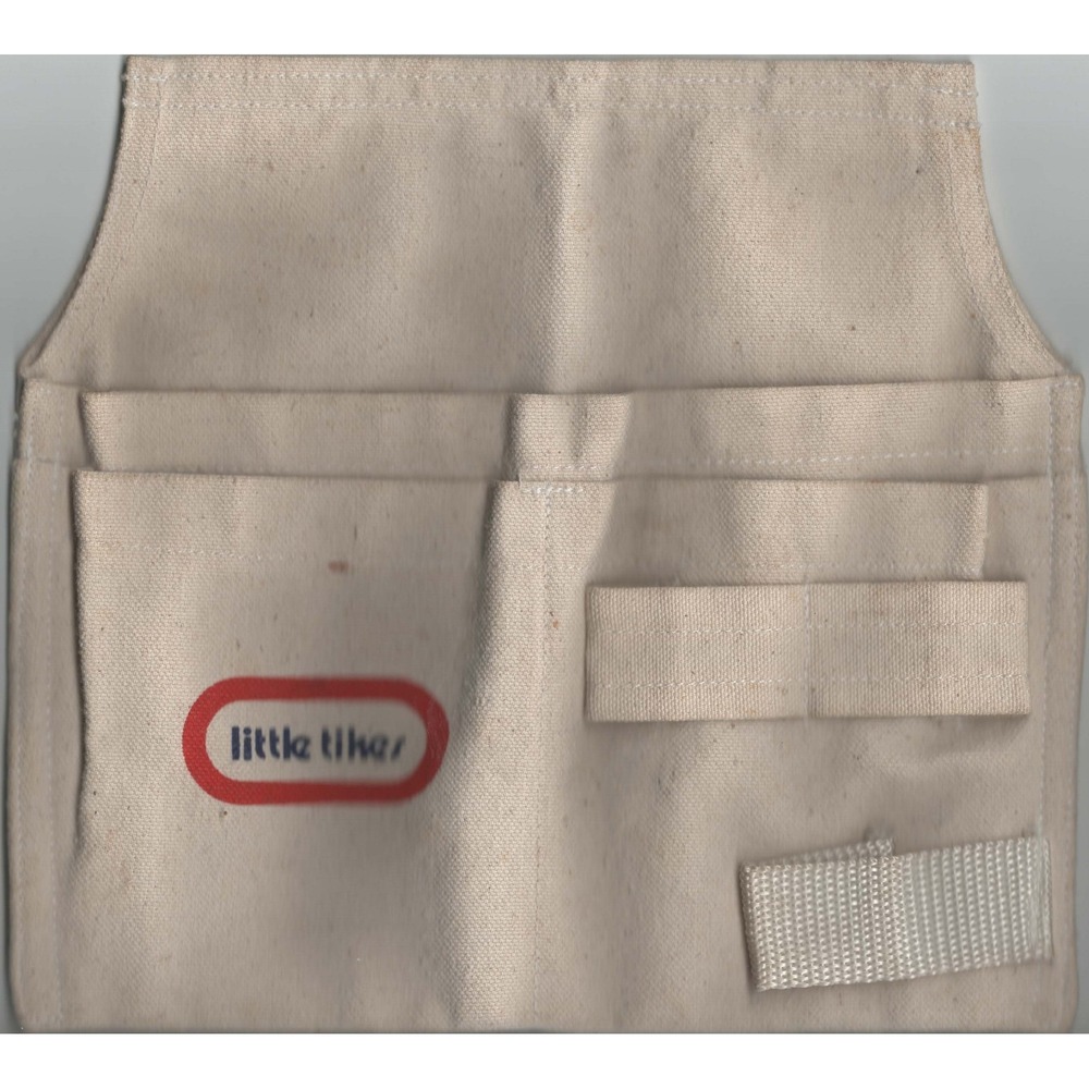 Little Tikes Canvas Tool Belt Apron Kids Pretend Play Construction Beige 331